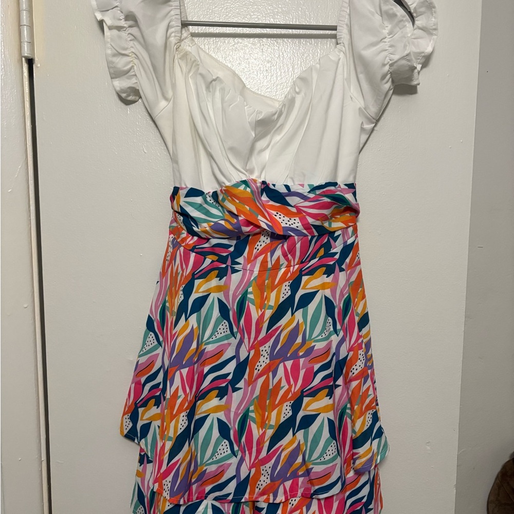 Colorful Floral Women's Romper